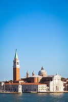Panoramic view during sunset on San Giorgio Maggiore, Venice - Italy.