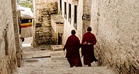 Lhasa, Tibet - The view in Drepung Monastery, the biggest Buddhism Monastery in the world.
