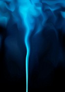 Editable vector background illustration of rising blue smoke made with a gradient mesh