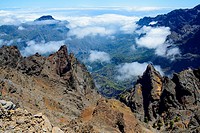 Caldera de Taburiente desde el Roque de los Muchachos. La Palma. Islas Canarias. España. Europa.