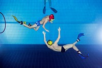 Underwater wrestling (Aquathlon) Swimming pool, Nikolaev, Ukraine, Eastern Europe.