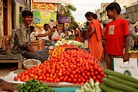 Kabaleeshwarar Temple Market Chennai (Madras), Tamil Nadu, South India, Asia.