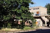 A block of council flats in the now demolished Heygate Estate, in South East London. It was demolished between 2011 and 2014 as part of the Elephant a...