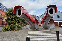 Lobster Loos, public toilets, Queens Wharf, Wellington, New Zealand.