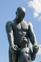Vigeland Sculpture Park by sculptor Gustav Vigeland (1869-1943) with more than 200 sculptures in bronze, granite and cast iron, Oslo, Norway