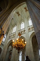 Interior de la Catedral de San Pedro en Nantes. Paises del Loira. Francia. Europa.