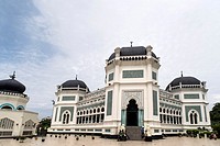 The Grand Mosque in Medan, Sumatra, Indonesia.