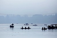 Dal Lake, Srinagar, Jammu and Kasmir, India.