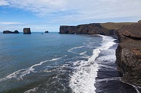 Coastline of southern Iceland near the community of Vik.