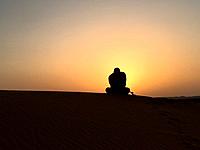 Africa, Morocco merzouga desert sunrise