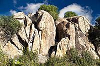 Granite in Alcornocoso hill. Madrid. Spain.