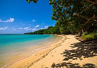 Champagne beach with turquoise water, Sanma Province, Espiritu Santo, Vanuatu.
