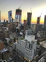 Sunset in Manhattan, New York City