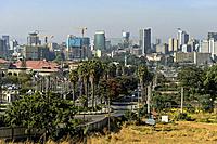 View of the skyline of Addis Ababa, Ethiopia.
