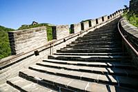Staircase, Great Wall of China, Juyong Pass, Beijing, China.