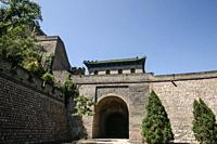 Entrance gate to the Juyong Pass section of the Great Wall of China, Beijing, China.