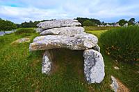 Carnac, Kermario alignment, Dolmen, Megalithic stones, Megalitic alignments, Morbihan, Bretagne, Brittany, France, Europe.