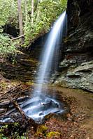 Little Moore Cove Falls - Pisgah National Forest, Brevard, North Carolina, USA.