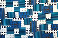 Detail of vintage fabric pattern.