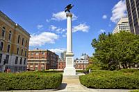 Beacon Hill Monument, Ashburton Park, Bowdoin Street, Boston, Massachusetts, USA.
