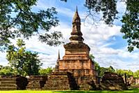 Stupa at Sukhothai Historical Park Thailand.