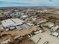 Aerial view of the Ford Motor Company automotive company in the Hermosillo industrial park. Automotive industry. Hermosillo Stamping and Assembly is a...