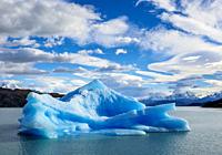 Iceberg on Lake Argentino, Los Glaciares National Park, Santa Cruz Province, Patagonia, Argentina.