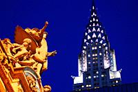 Grand Central Station and Chrysler Building, New York.