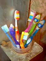 Bathroom accessories for hygiene toothbrushes.