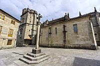 Real Basilica Menor de Santa Maria la Mayor, Plaza de Alonso de Fonseca, Pontevedra, Galicia, Spain