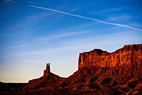 Solitary Monument. Monument Valley National Park, Arizona, USA.
