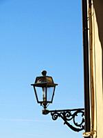 classic street lamp, Anguillaro Sabazia, Lazio Region, Italy.