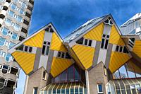 Yellow Cube Houses, Rotterdam, Holland.