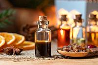 Myrrh essential oil and resin.