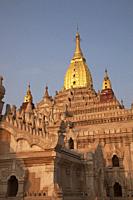 Ananda temple, Old Bagan village area, Mandalay region, Myanmar, Asia.