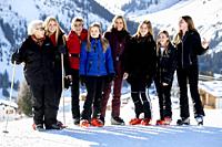 LECH - King Willem-Alexander and Queen Maxima take their daughters to Austria for annual ski holiday.