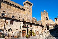Rocca Monaldeschi della Cervara, castle in Bolsena, near Bolsena lake, Lazio, Italy.