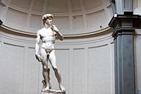 Florence, Italy 15. 06. 2016. Statiue of David di Michelangelo in Galleria dell'Accademia.
