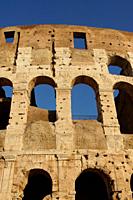 Rome (Italy). External arches of the Colosseum in Rome.