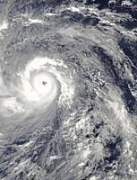 PACIFIC OCEAN Philippines -- 07 Nov 2013 -- This NASA MODIS Aqua satellite image shows what is possibly the strongest storm ever - Super Typhoon Haiya...