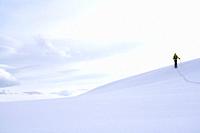 Ski touring in the Lyngen Alps, Lyngen peninsula, Troms County, Norway, Europe