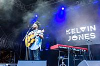 Kiel, Germany - June 21st 2019: Kelvin Jones is performing on the Rathaus Stage