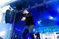 Kiel, Germany - June 27th 2019: The Rapper Kool Savas is performing on the Hörn Stage