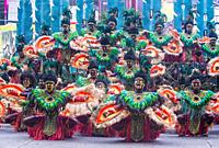 Participants in the Dinagyang Festival in Iloilo Philippines.