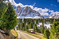 Beautiful Day in the Dolomites South Tirol Italy World Location.