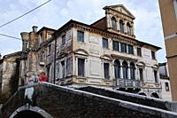 old majestic villa in Chioggia, abandoned. Venice, Veneto, Italy