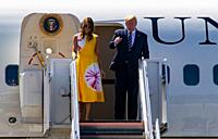 August 24, 2019 - The leaders of the G7 arrived to Biarritz airport during the day with a strong security control around them. Donald Trump (USA), Seb...