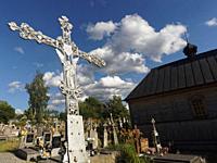 Poland. Podlasie region. Mielnik. Orthodox cemetery