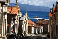 France, Corsica, city of Ajaccio, the marine cemetery