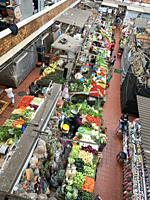 Produce section in Mercado Libertad - San Juan de Dios, a huge indoor market with close to 3000 vendor booths in the heart of Guadalajara, Jalisco, Me...
